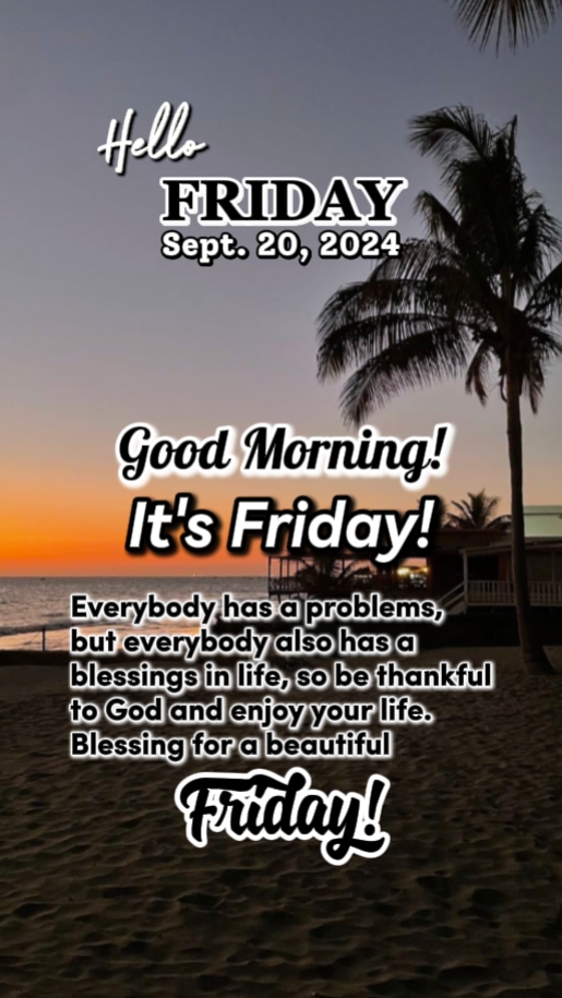 IT'S FRIDAY