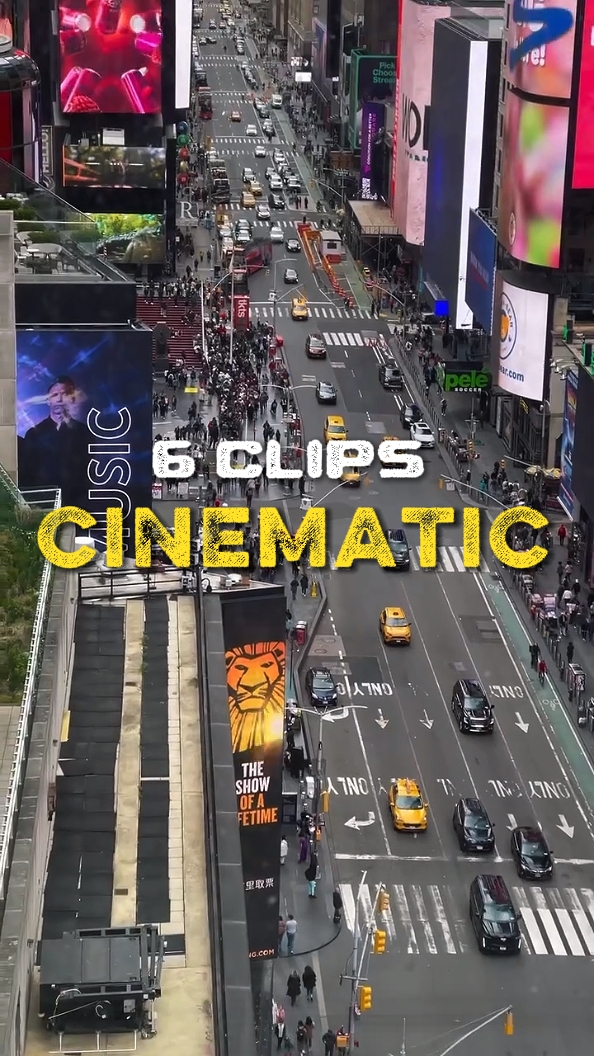 6 clips cinématiques 
