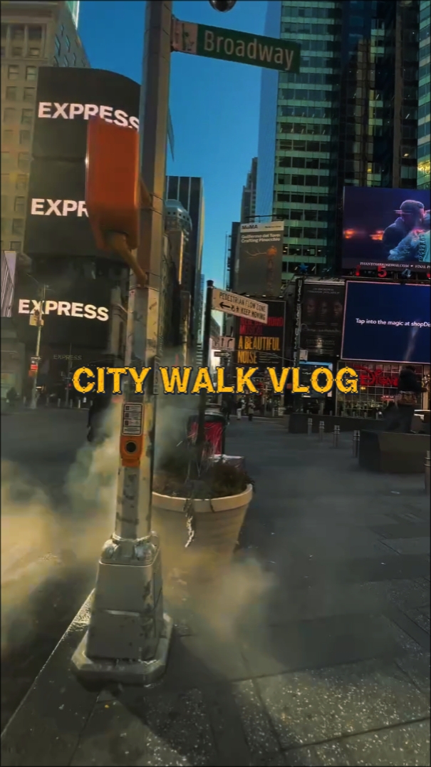 Vlog de caminhada pela cidade