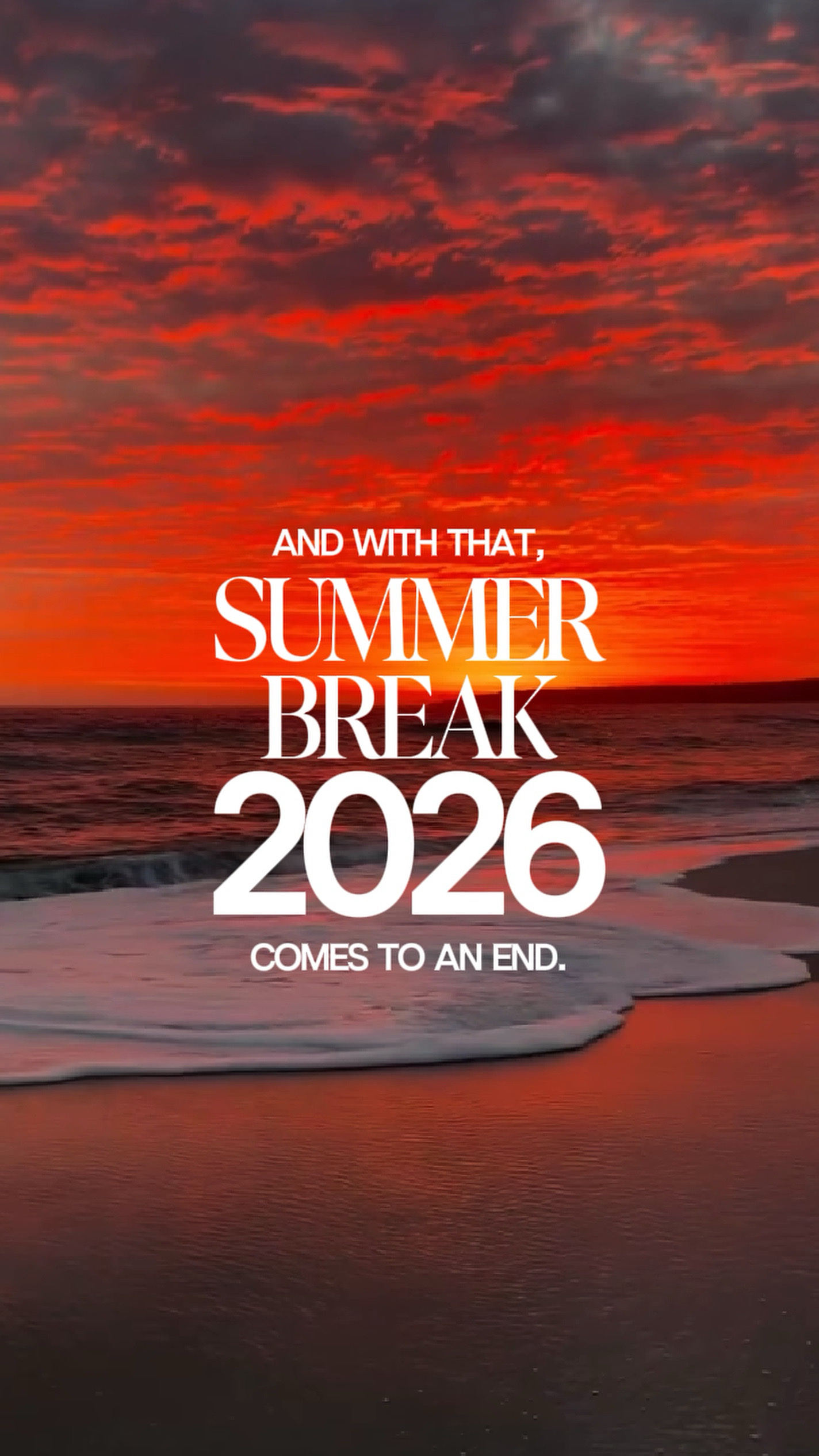 Vacances d'été 2026