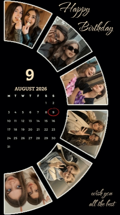 Birthday 9 August 