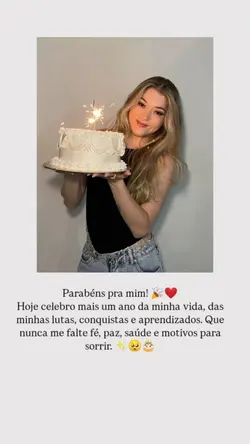 parabéns pra mim