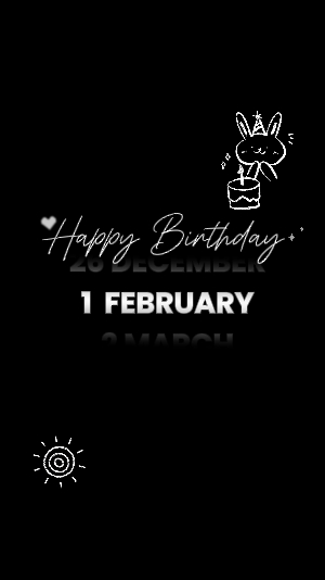 Birthday 1 February 