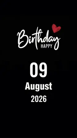 Hbd 09 August 2026