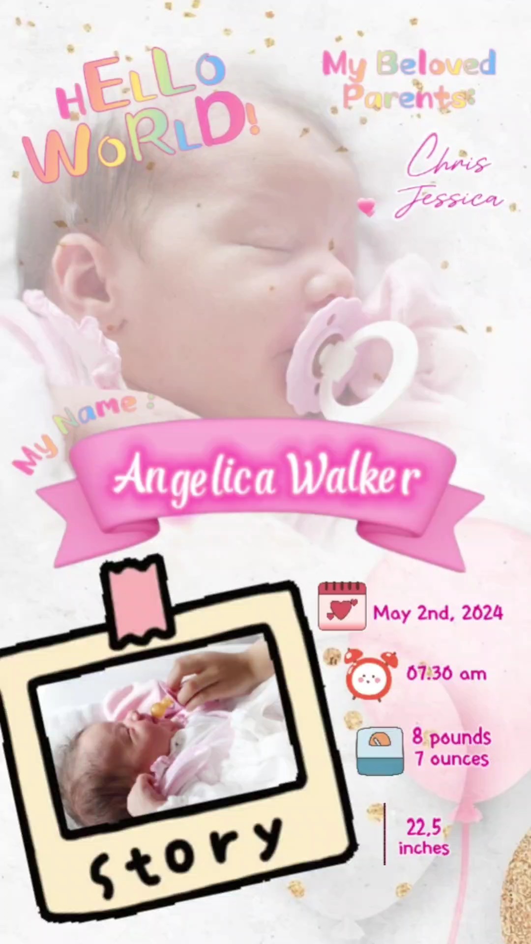 Bienvenida niña