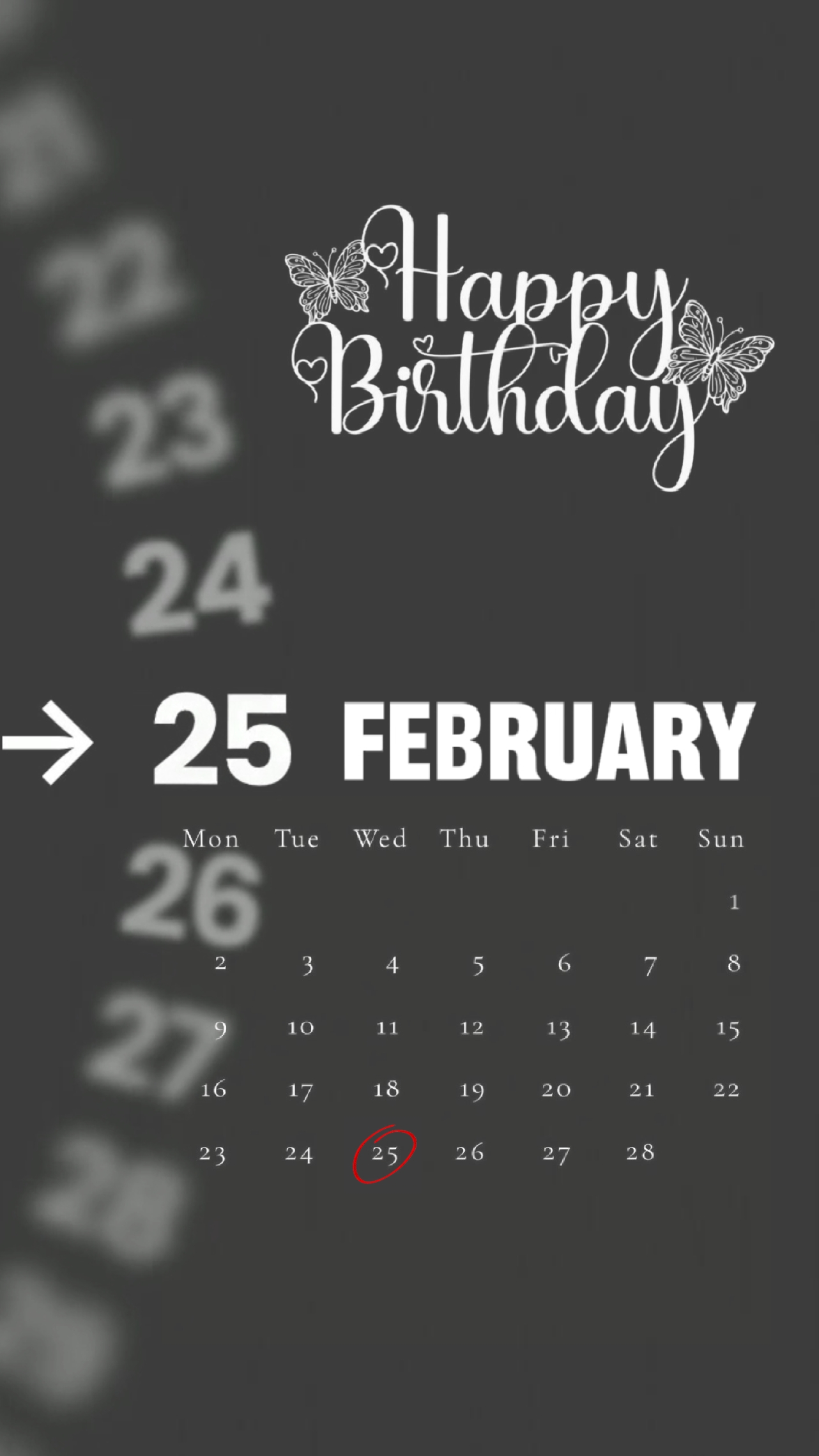 HBD 25 FEBRUARY 