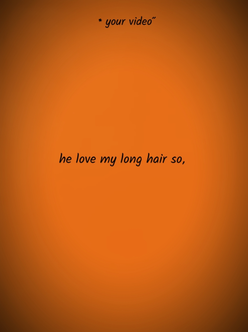 I cut my hair