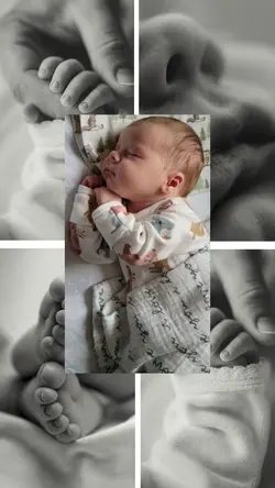 Colagem foto baby