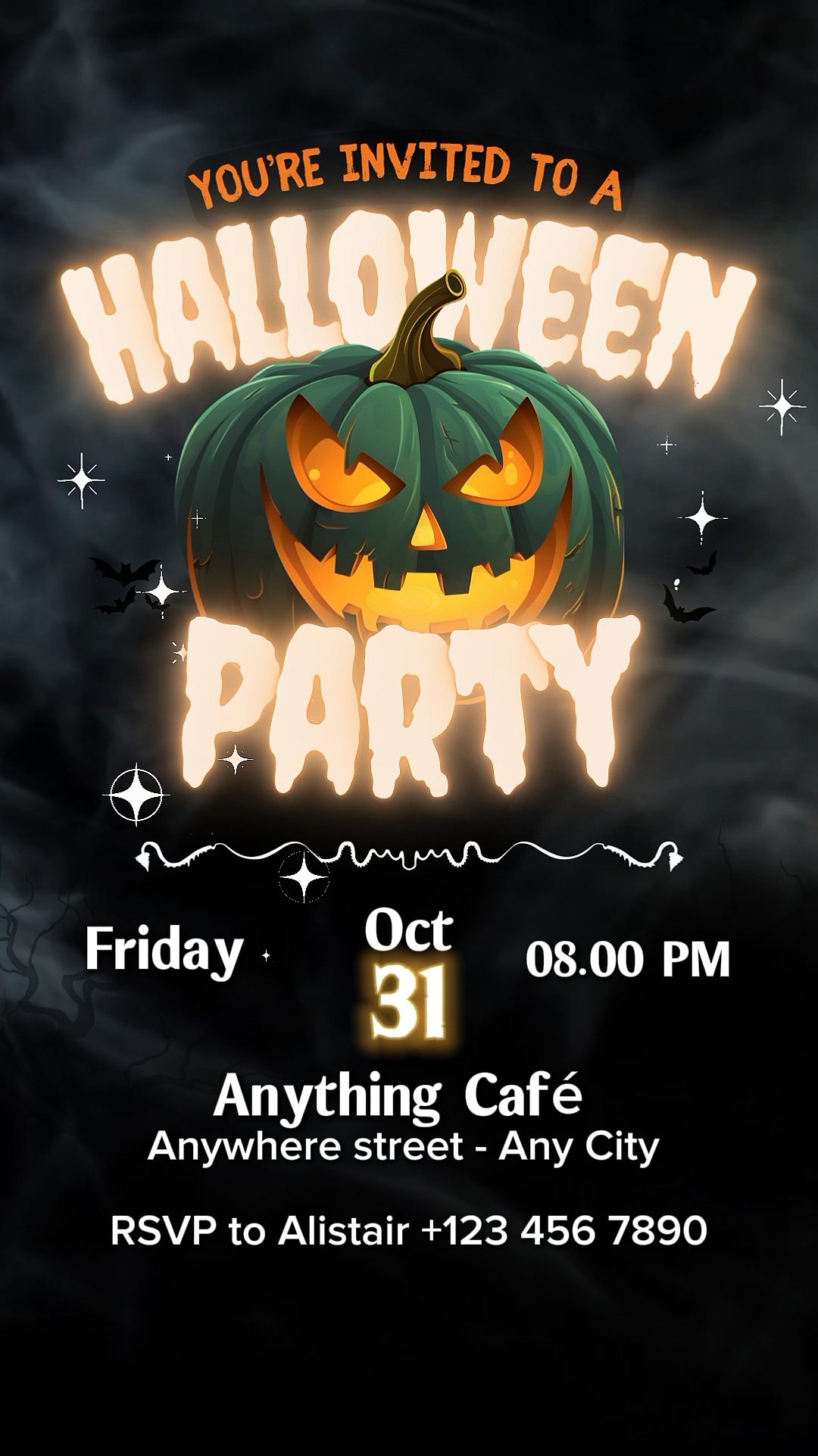 Invitación de Halloween