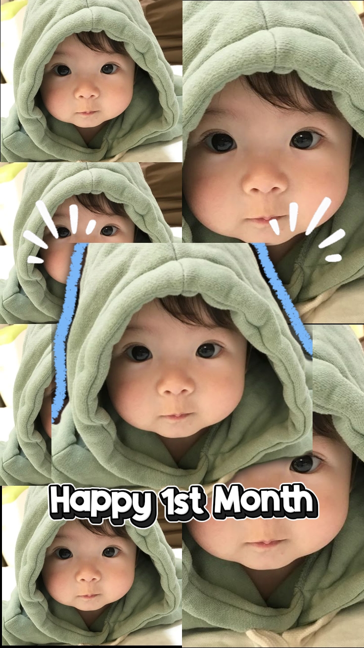FELIZ 1 MES BEBÉ