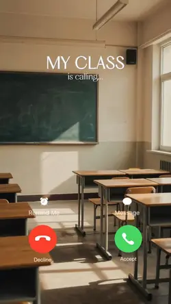 My class is calling🎓