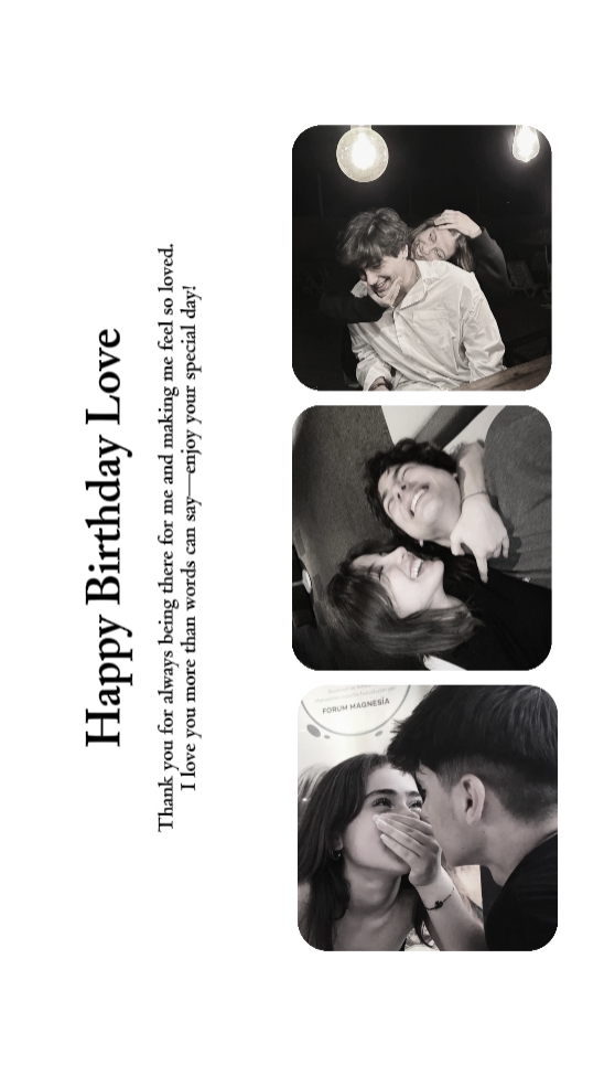 Feliz cumpleaños amor