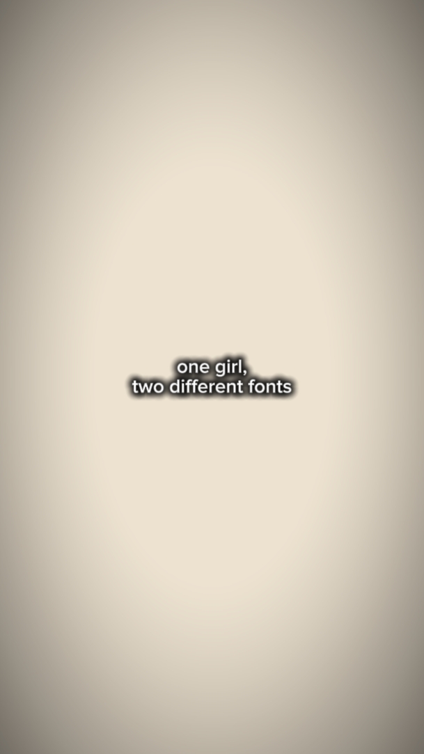 dua font yang berbeda