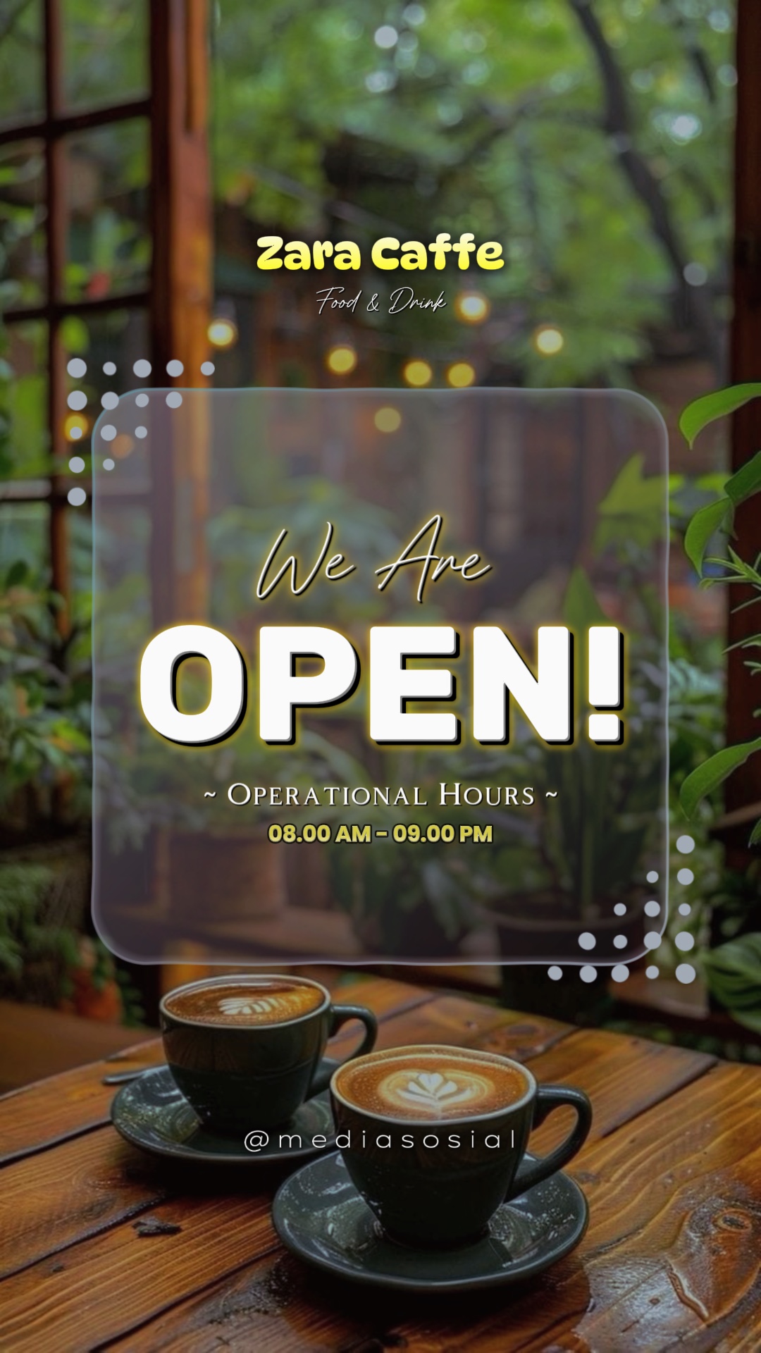 WE ARE OPEN AGAIN