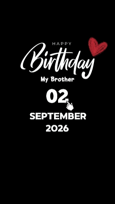 HBD Brother 2 Sept
