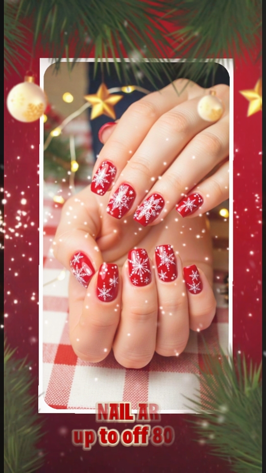 Venta de uñas navideñas