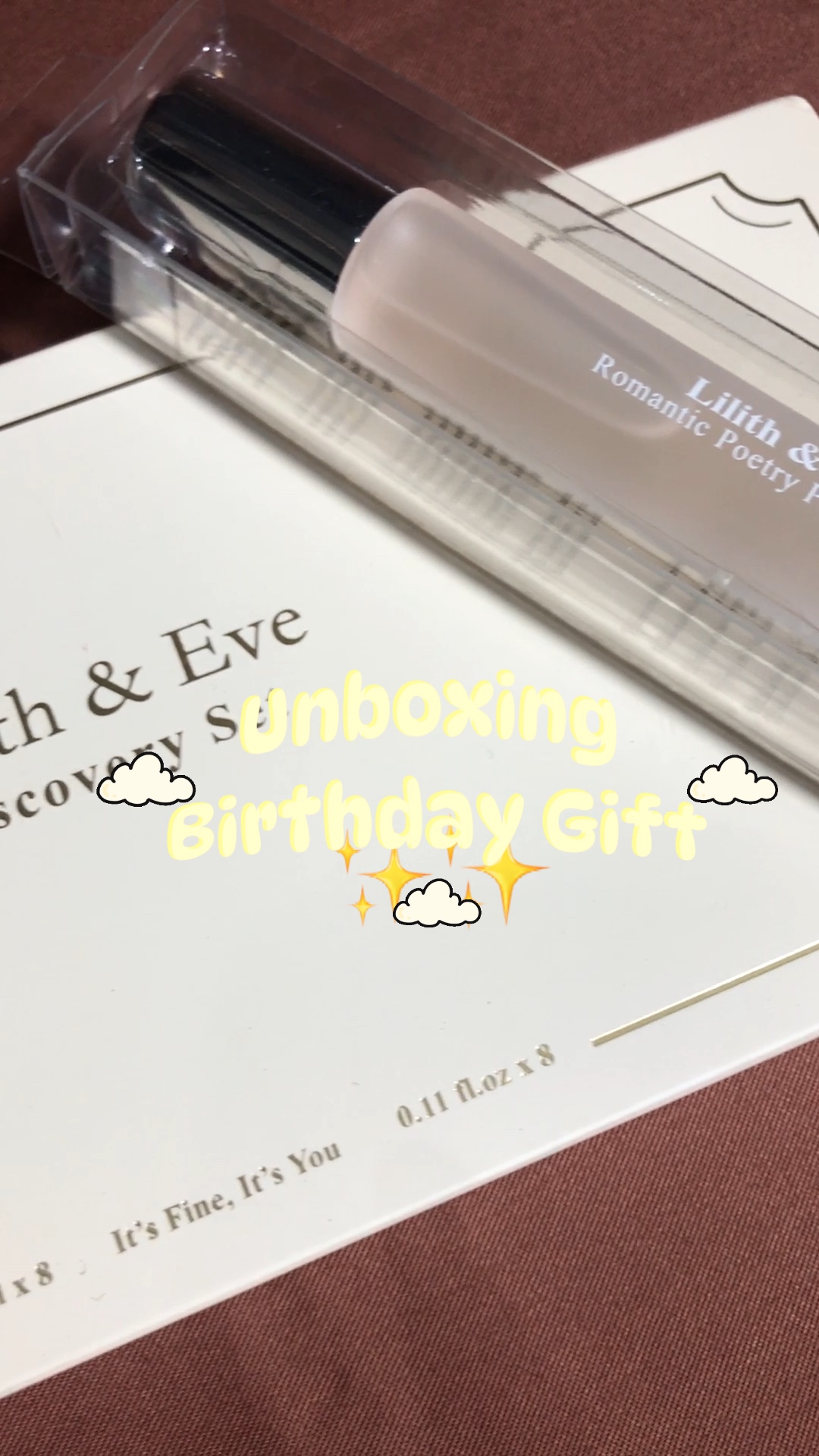 unboxing bday gift