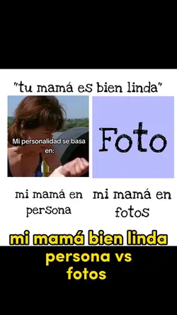 mi mamรก vs foto