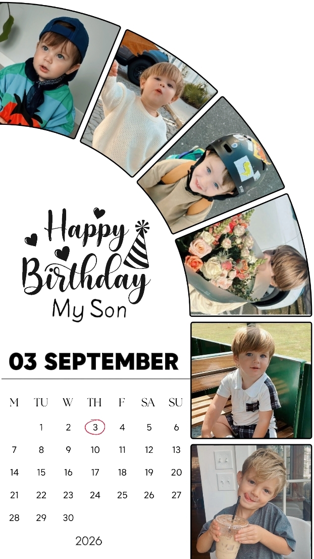 BDAY SON 3 SEPTEMBER