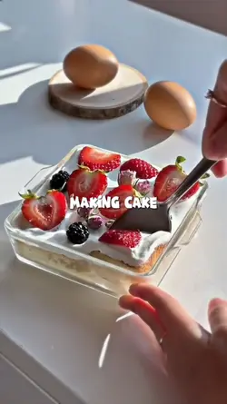 making cake