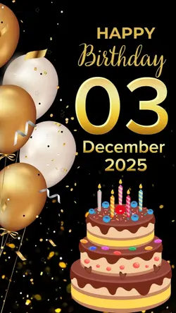 HBD 03 DECEMBER