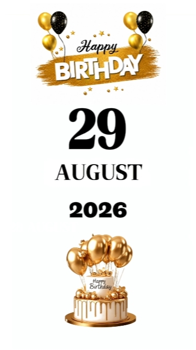 ULANG TAHUN 29 AGUSTUS 2026