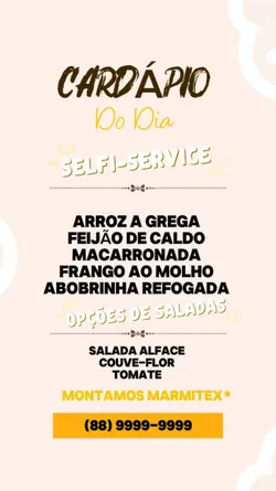 CARDAPIO DIA DIA 