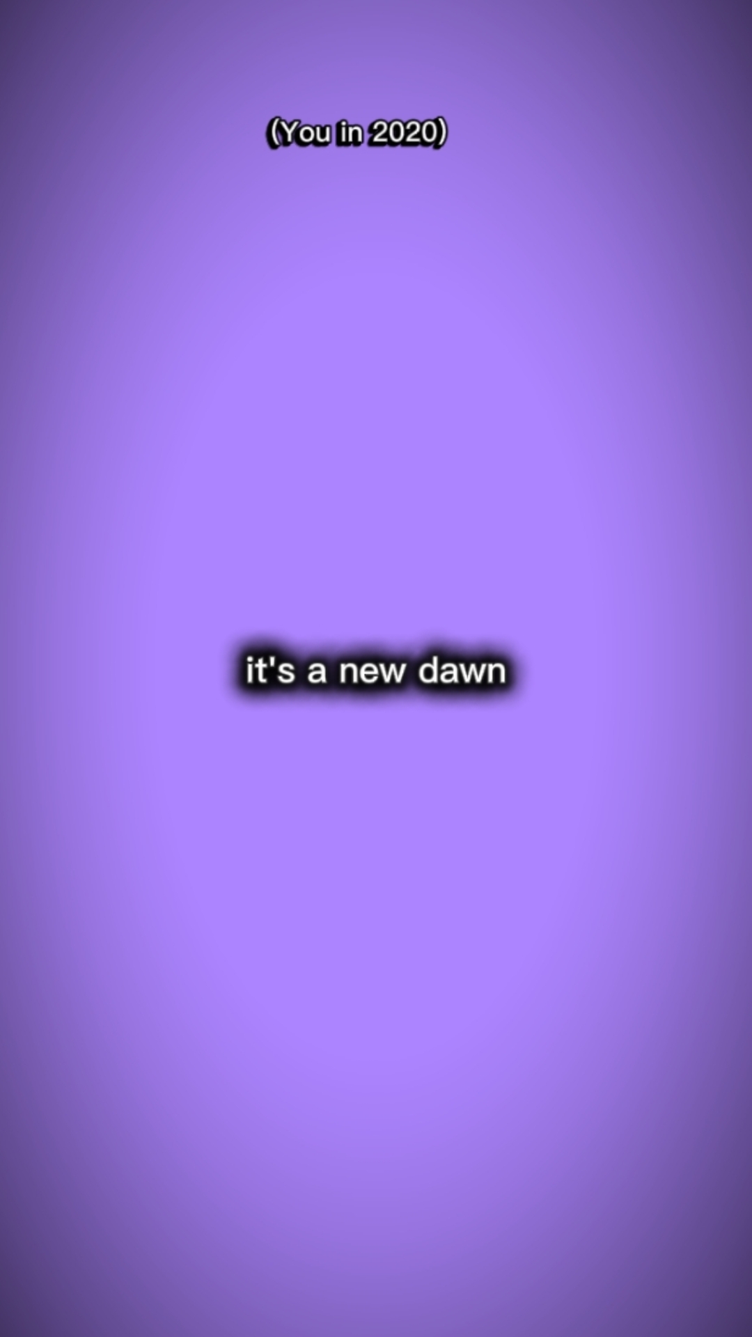 it's a new dawn 
