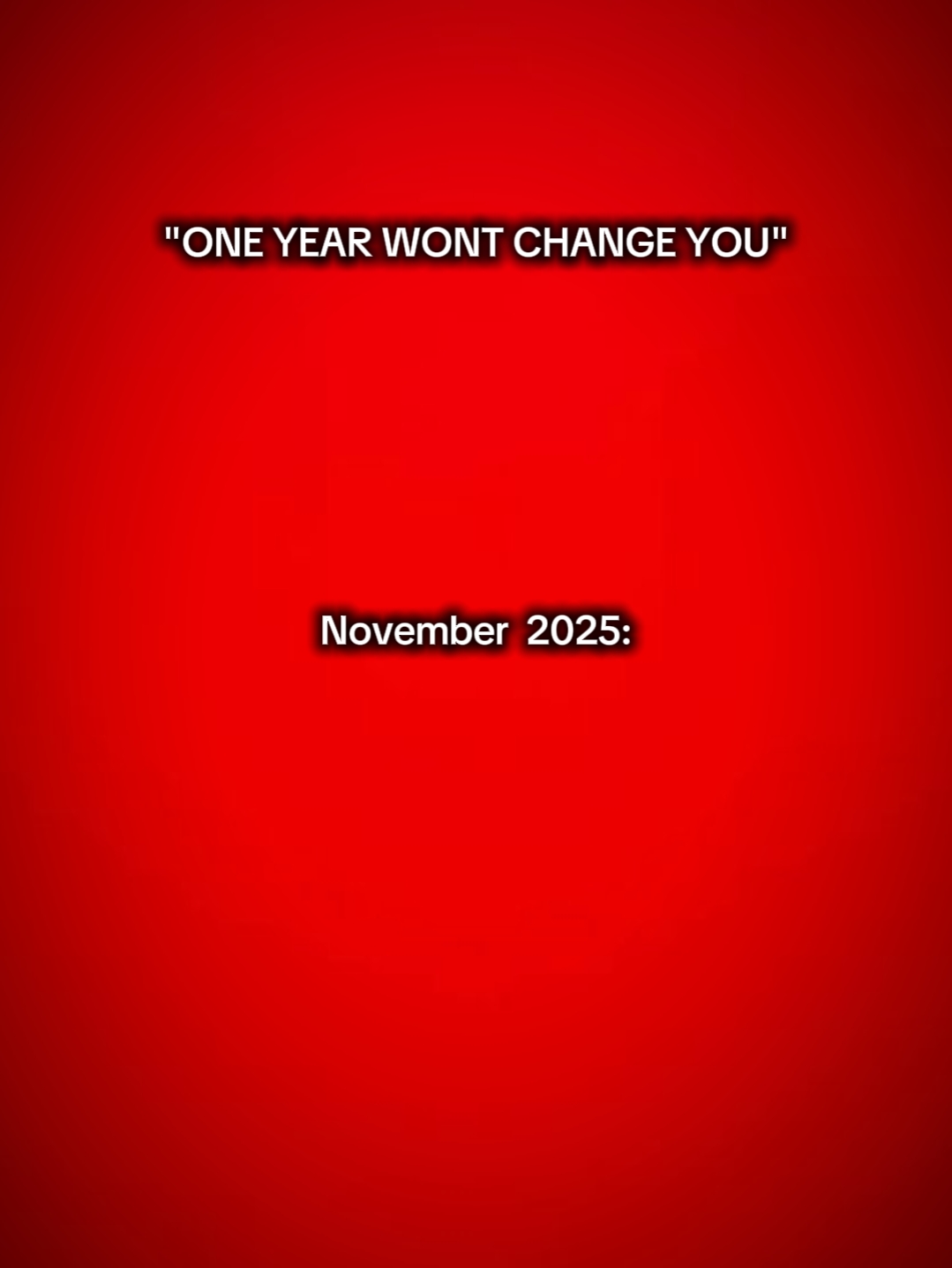 ONE YEAR 