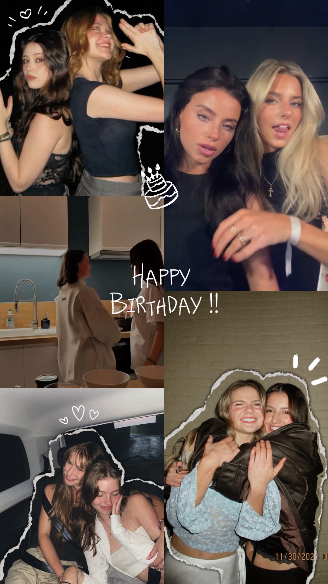 birthday collage