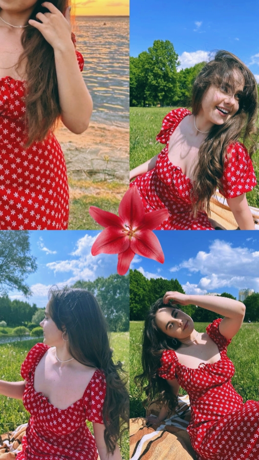 red flowers