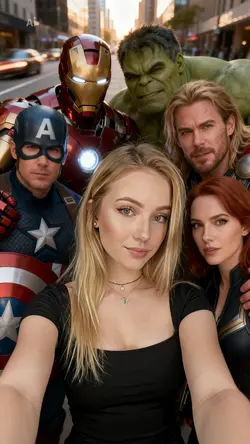 Photo with Avengers