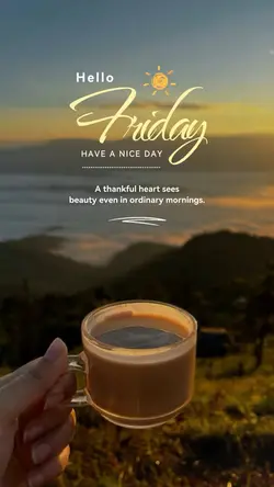 Hello Friday ☀️
