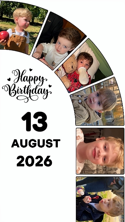 HBD SON 13 AUGUST