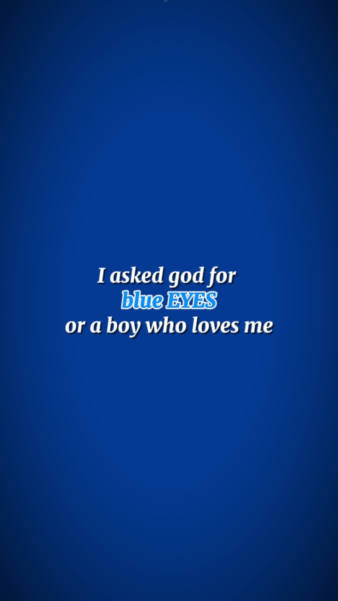 Blaue Augen 