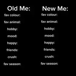 New Me vs Old Me