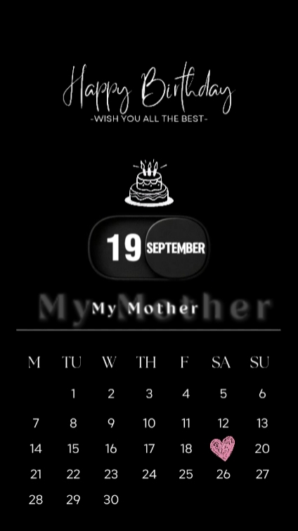 HBD MOM 19 SEPTEMBER
