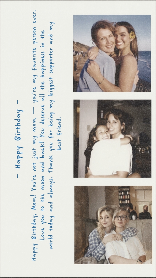 Aniversariante mãe
