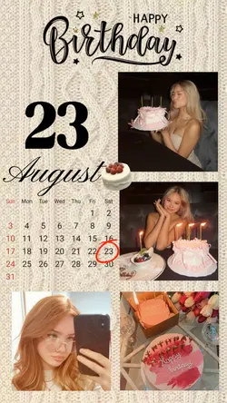 BIRTHDAY 23 AUGUST