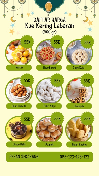 Daftar Harga Kue