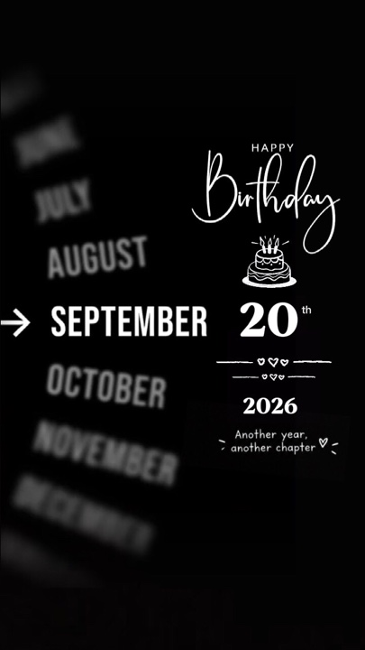 GEBURTSTAG 20 SEPTEMB