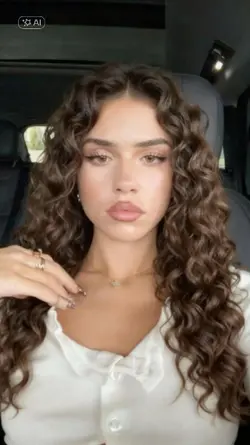 Curly hair