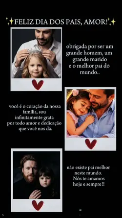 Feliz dia dos pais