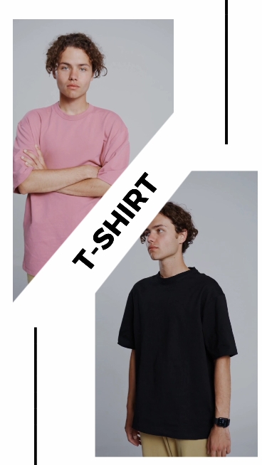 Tampilan Produk Kaos Pria Gaya TikTok 
