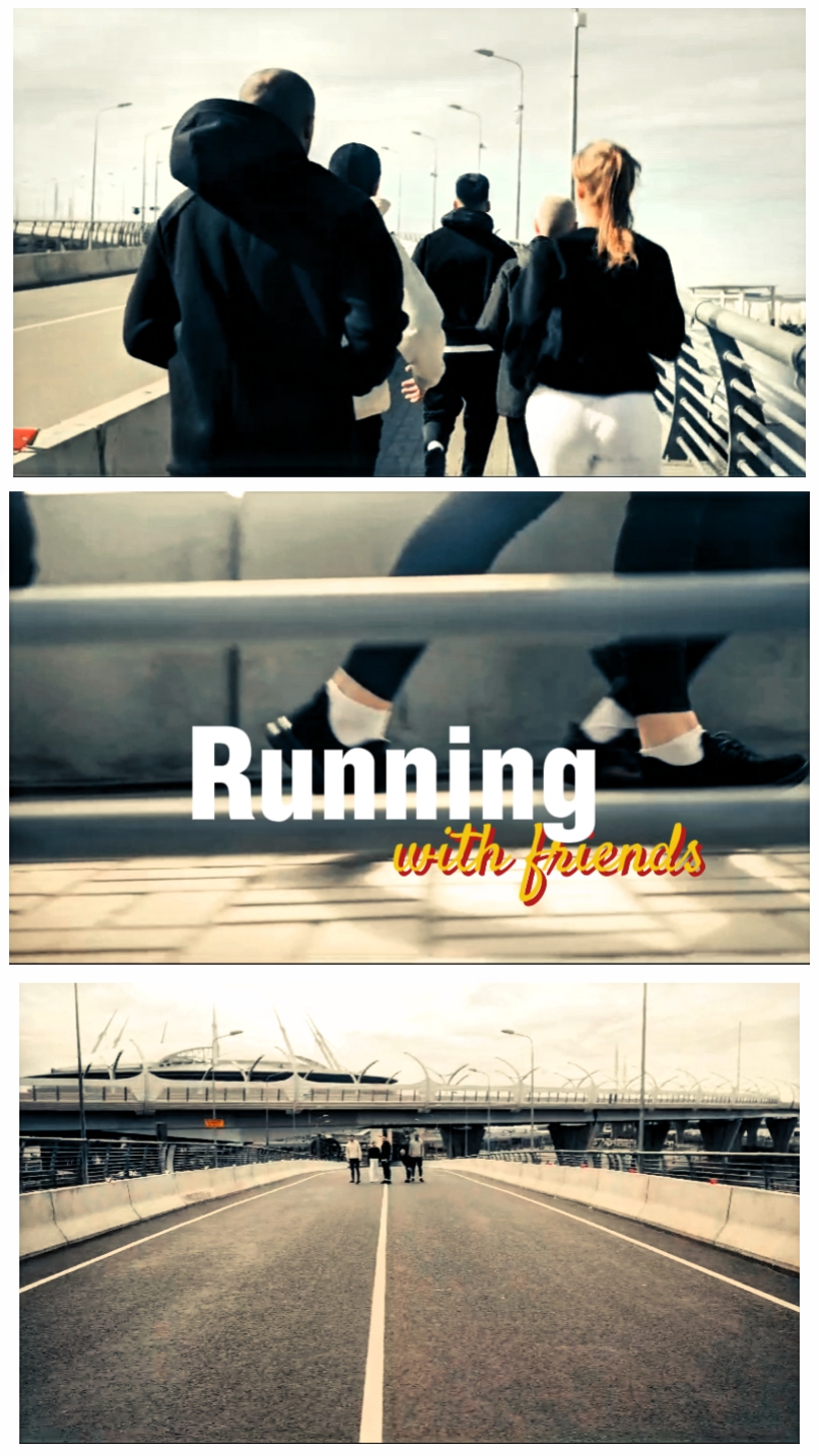 Running with friends