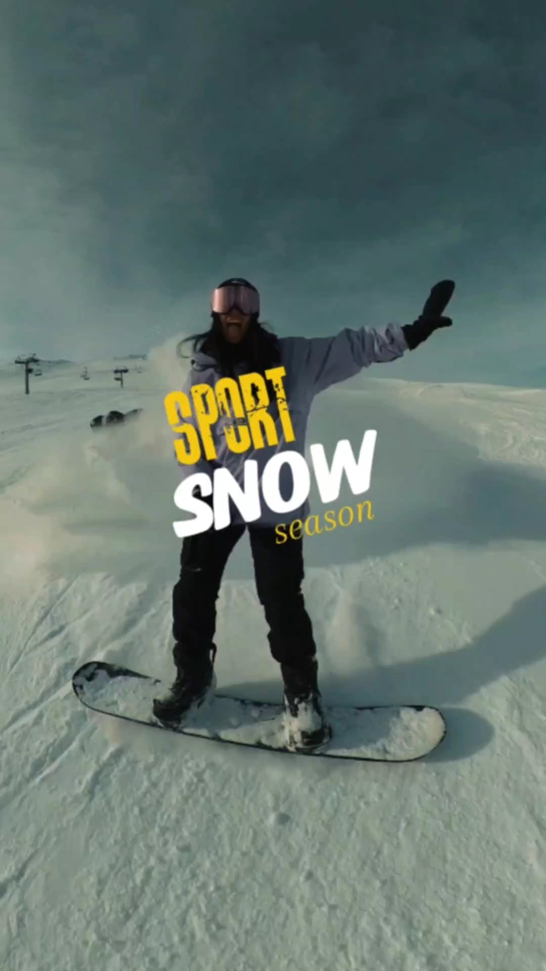 Saison de neige sportive