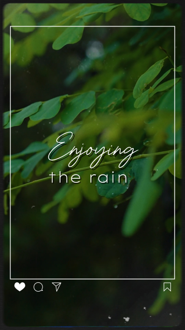 Enjoying the Rain