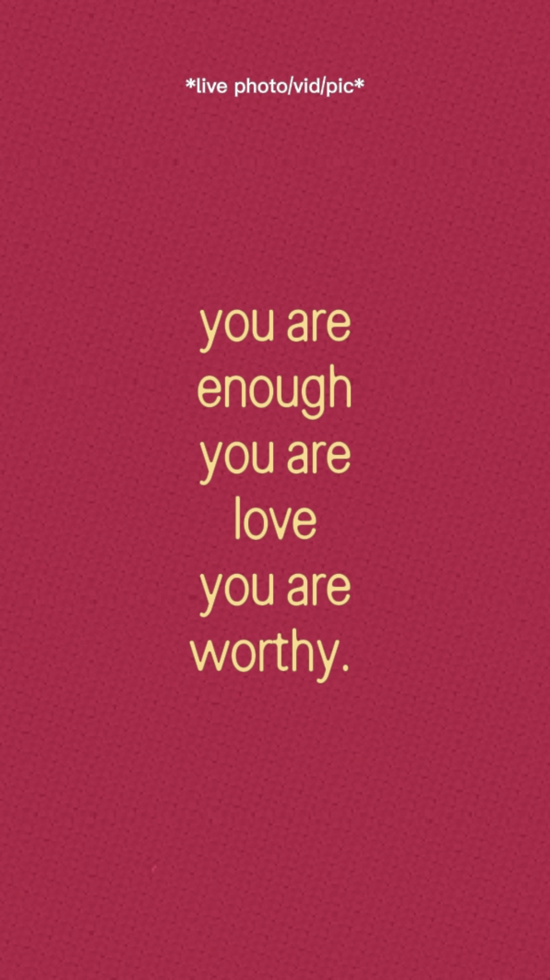 You Are Enough. 