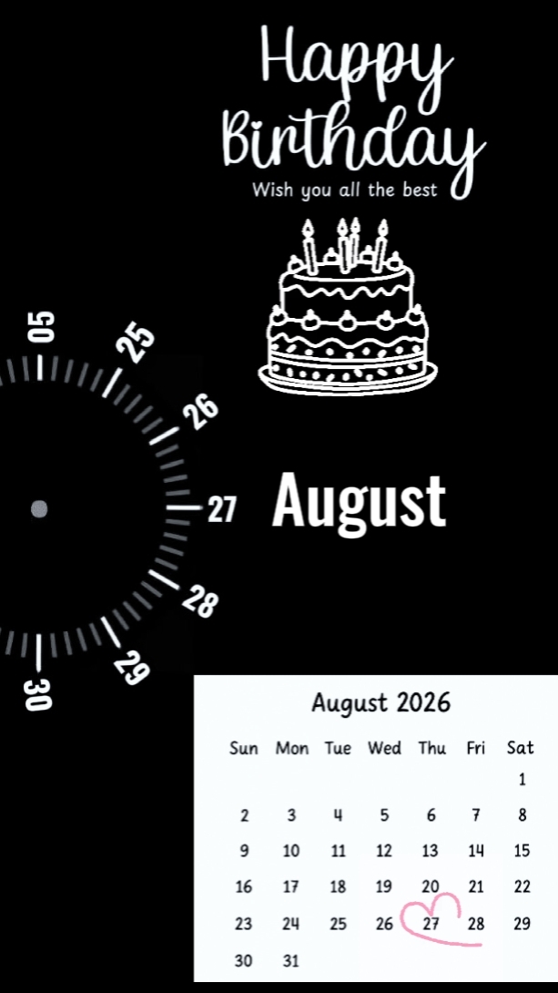 HBD 27 de agosto