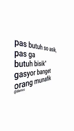 pas butuh sok asik